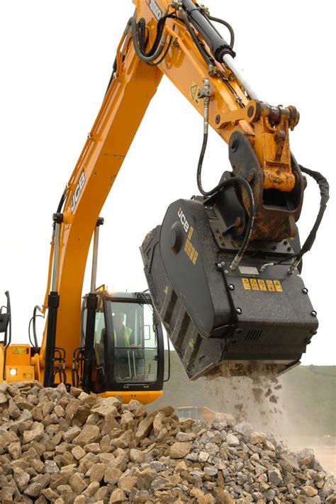 crusher buckets for mini excavators|rock crusher attachment for excavator.